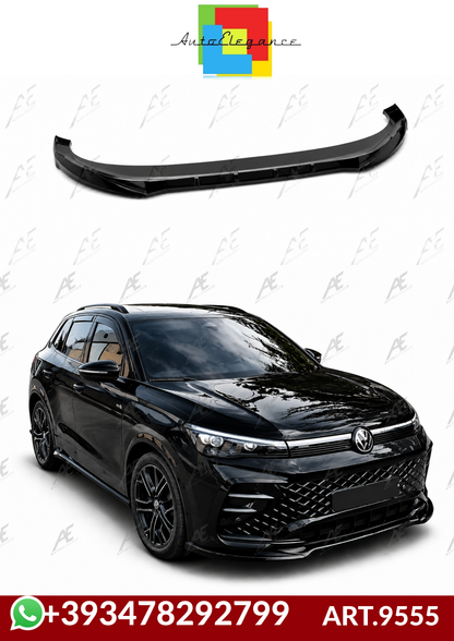 💕ART.9555 SPLITTER Volkswagen Tiguan Mk3 R-Line NERO  LUCIDO💕