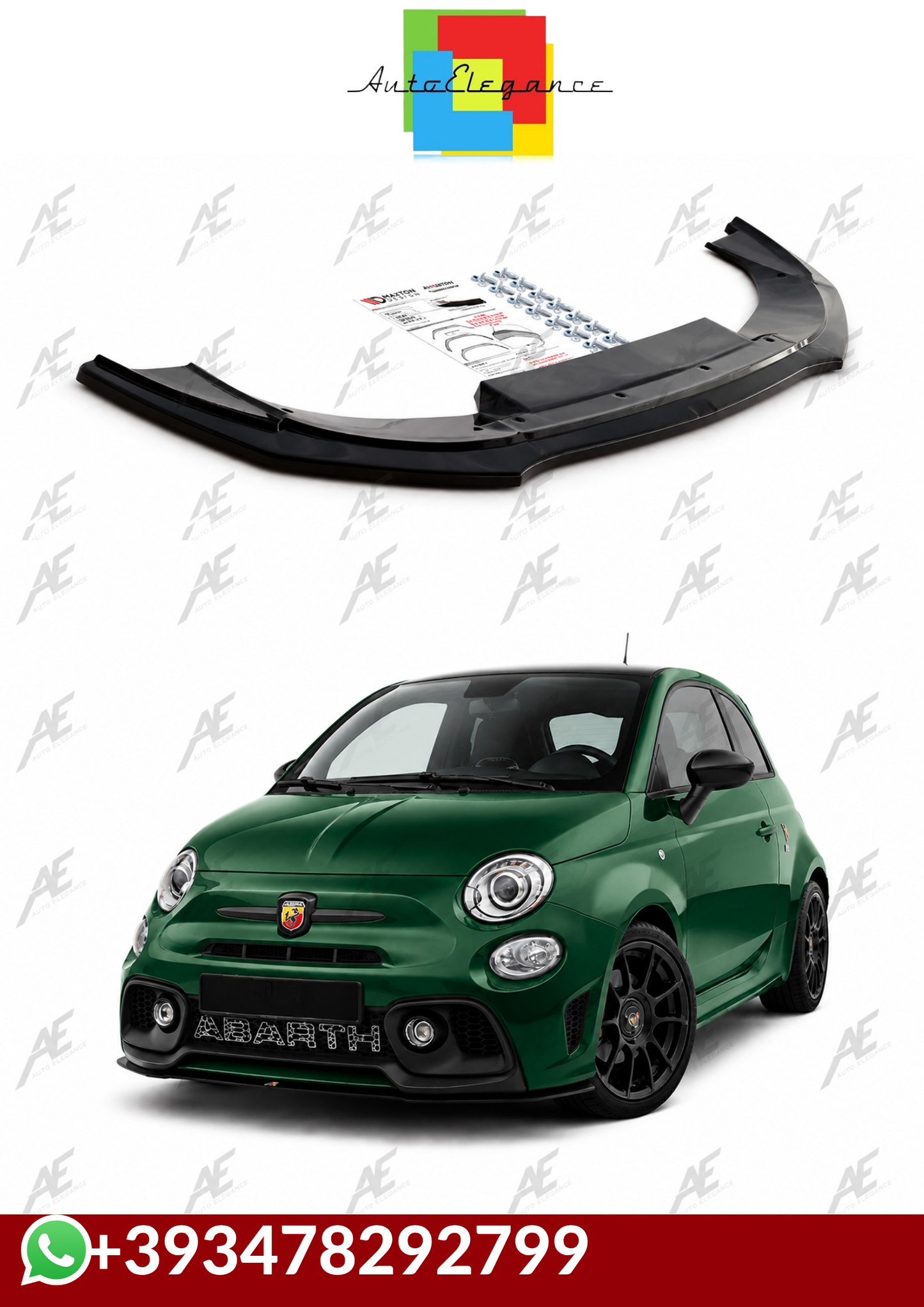 💕Splitter Fiat Abarth 595 Mk1 Facelift💕