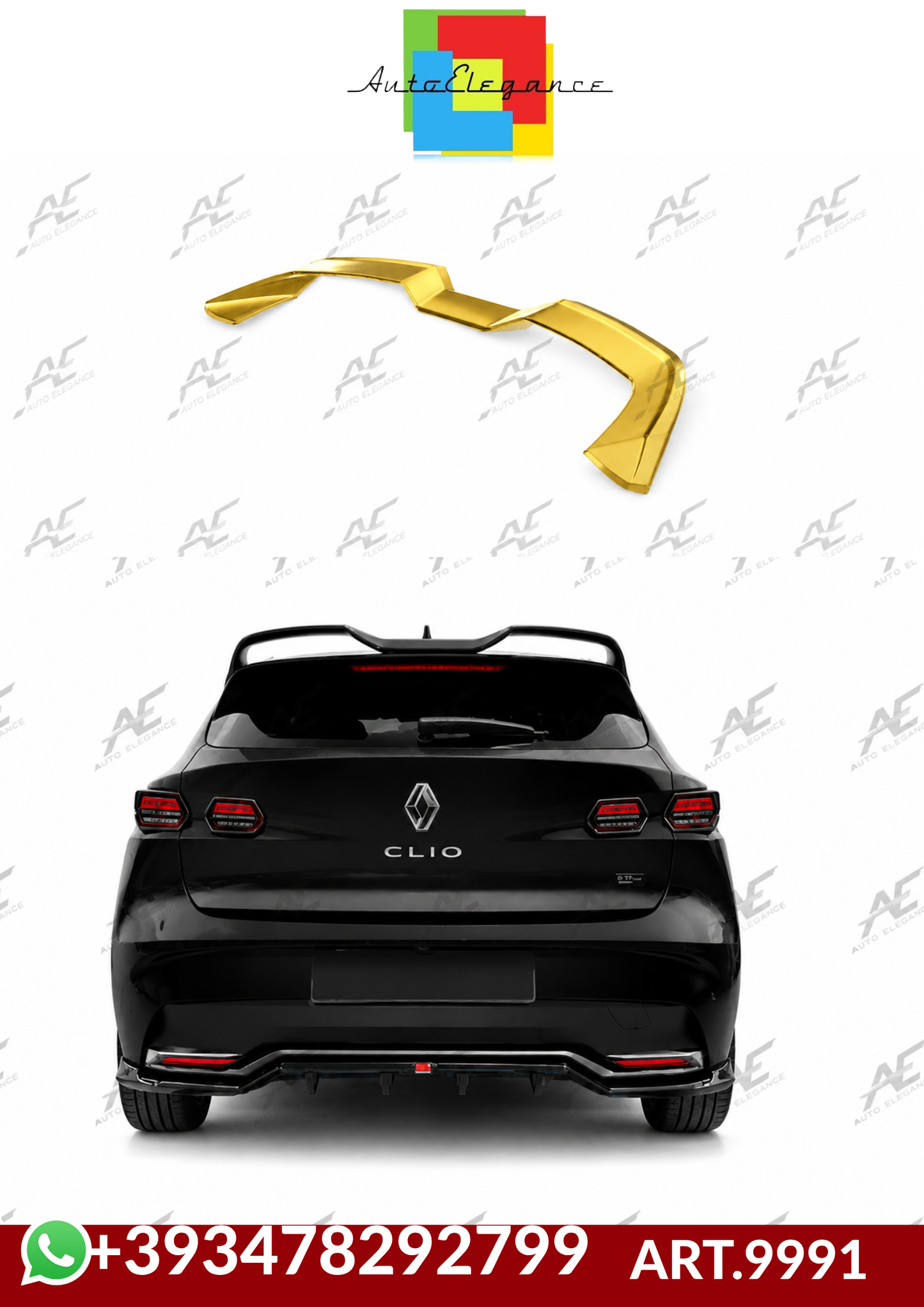 💕ART.9991 SPOILER  Renault Clio Mk6 💕