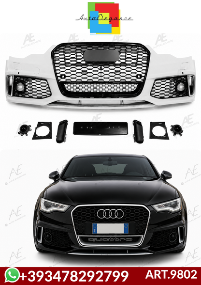 💕ART.9802 PARAURTI ANTERIORI AUDI A6 C7 2011-2014 RS6 Style💕