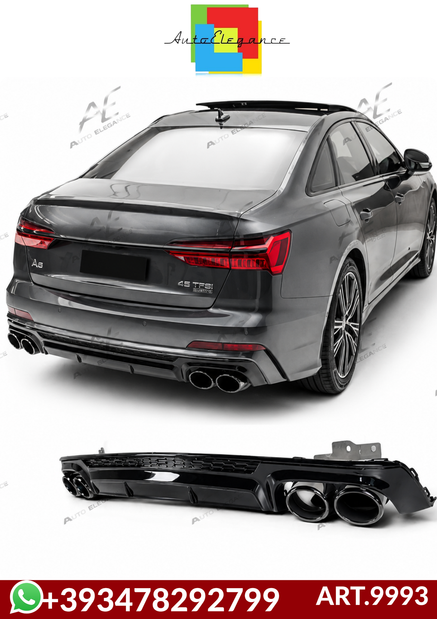 💕ART.9993 DIFFUSORI Audi A6 C8 Sedan / Avant (2019–2024)💕