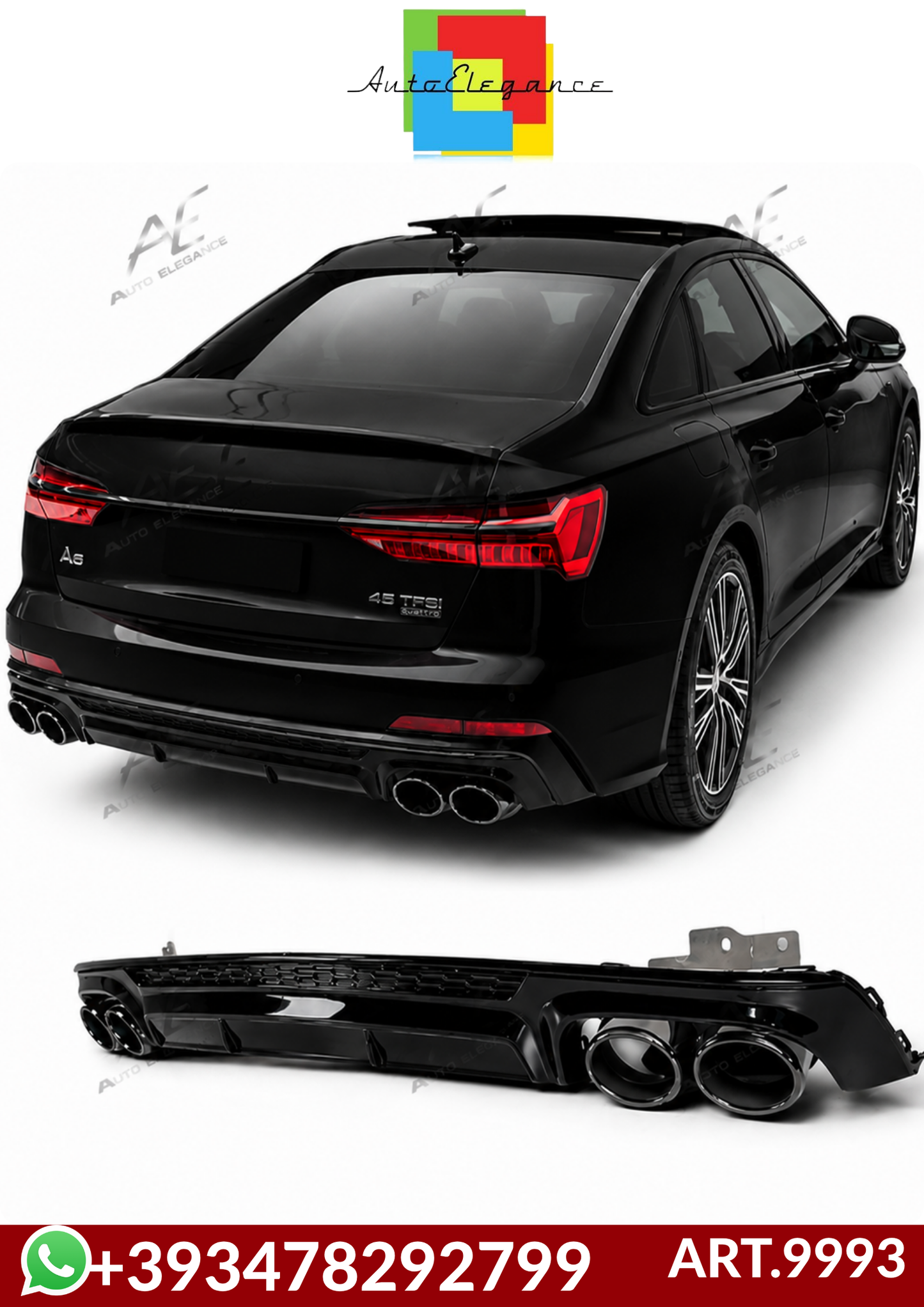 💕ART.9993 DIFFUSORI Audi A6 C8 Sedan / Avant (2019–2024)💕