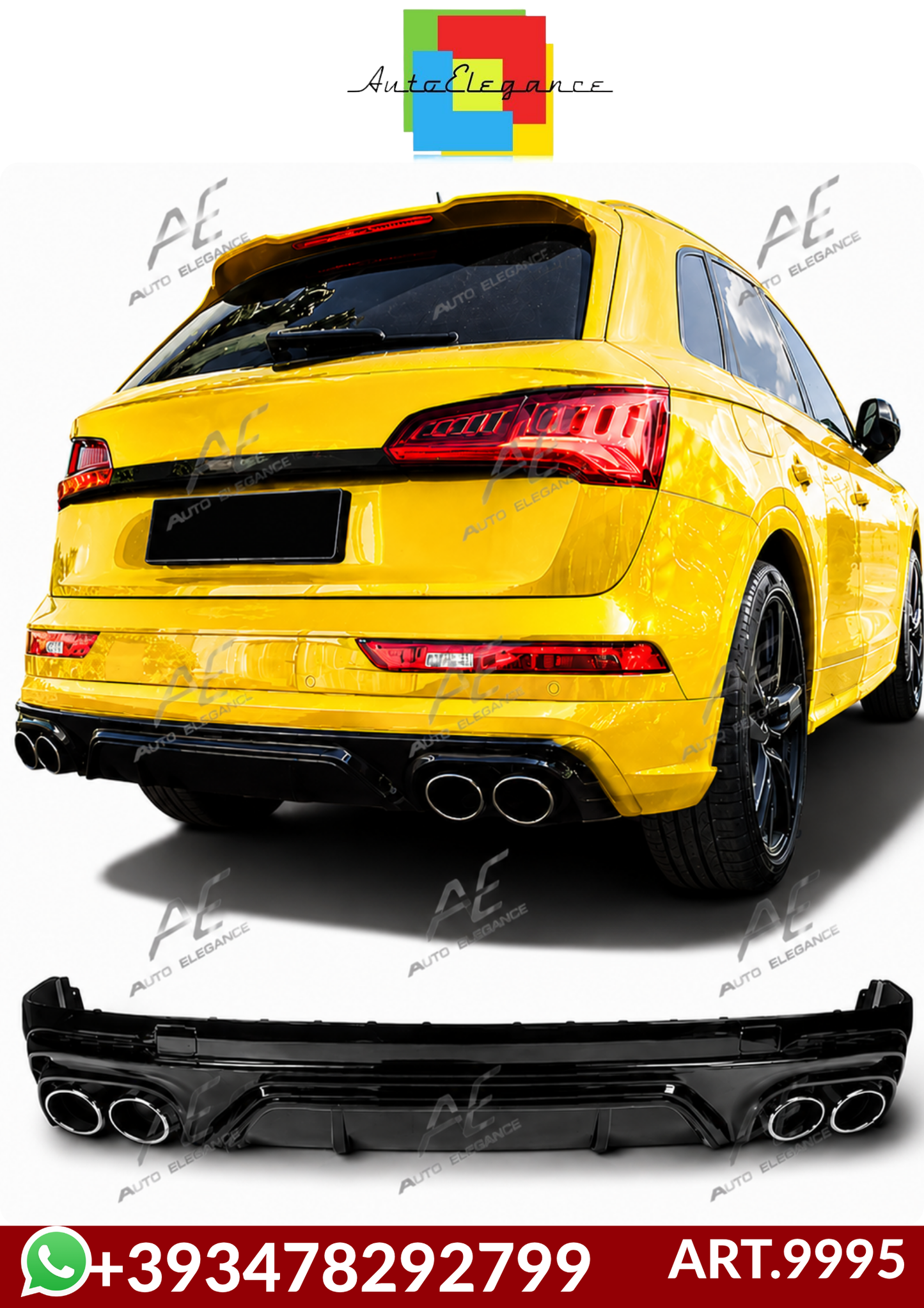 💕ART.9995 DIFFUSORI Audi Q5 FY  S Line & SQ5 (2017–2021)💕