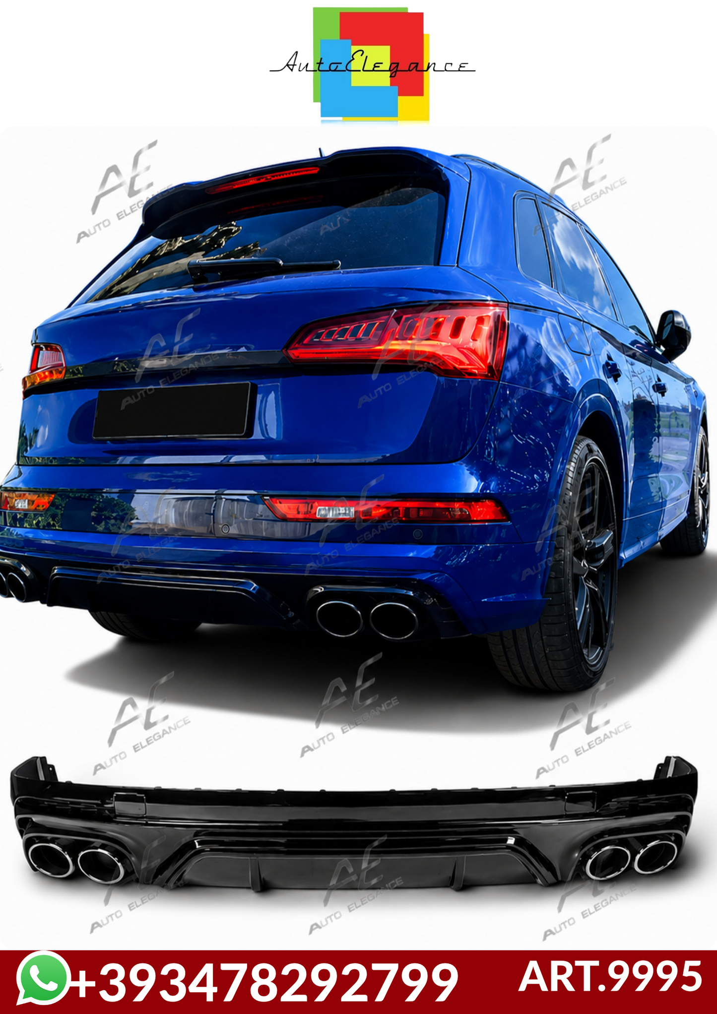 💕ART.9995 DIFFUSORI Audi Q5 FY  S Line & SQ5 (2017–2021)💕