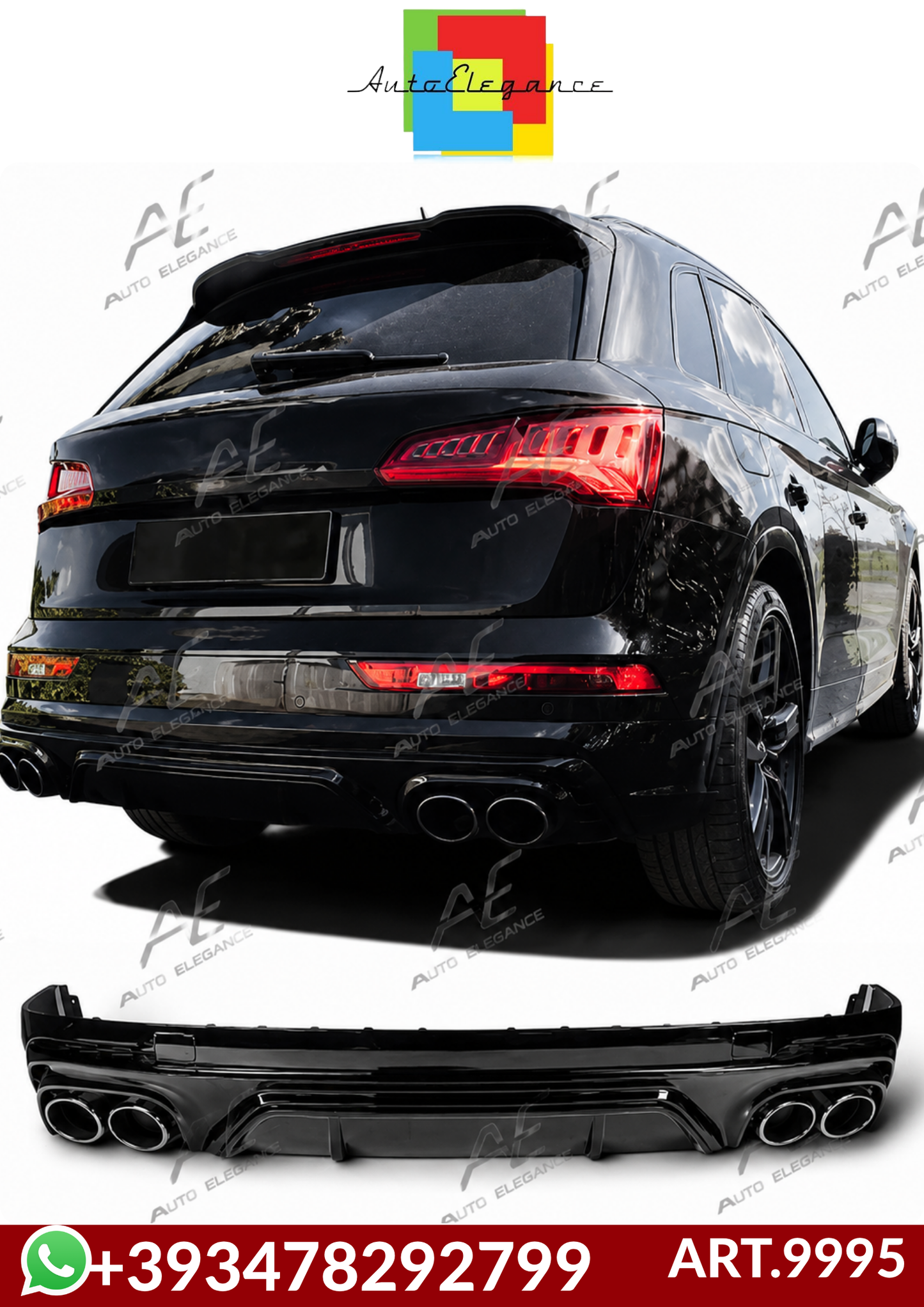 💕ART.9995 DIFFUSORI Audi Q5 FY  S Line & SQ5 (2017–2021)💕