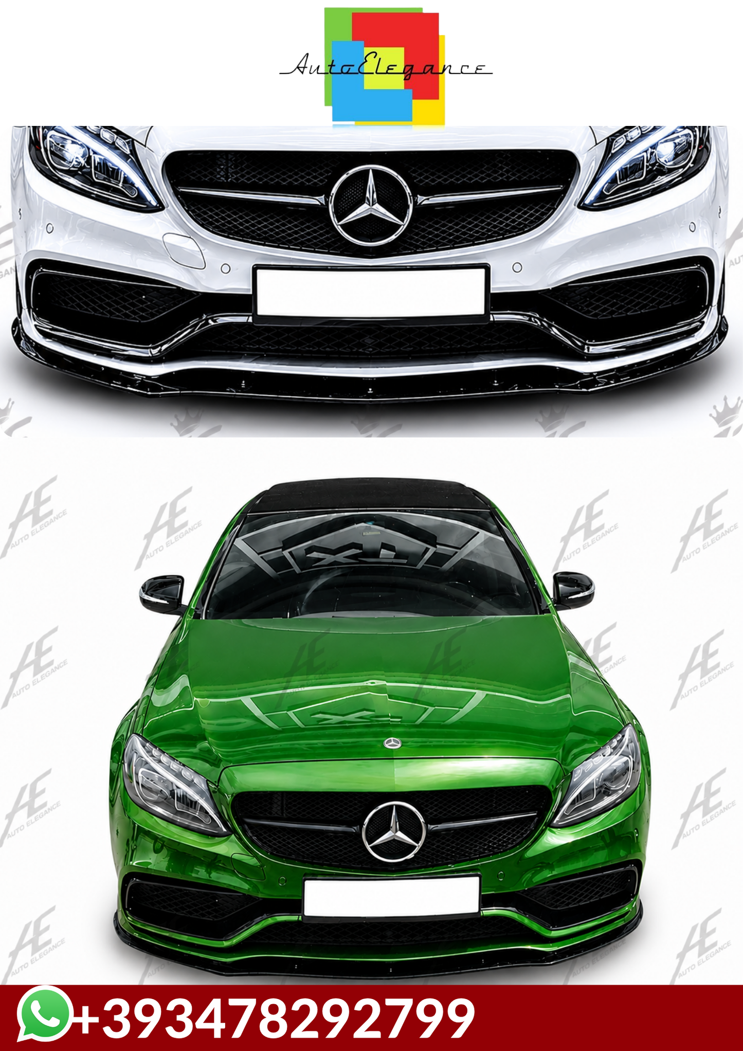 💕SPLITTER M. Benz CLASSE C W205 2015+ 💕