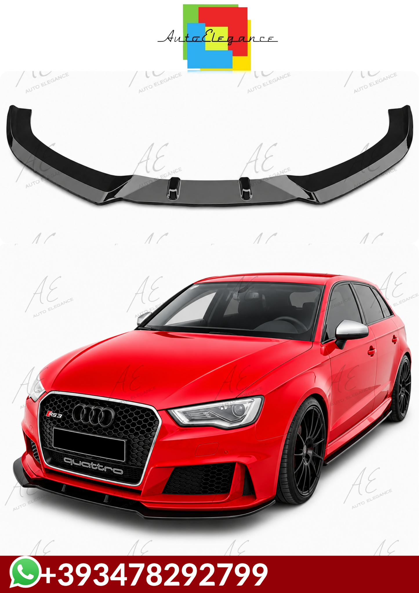 💕 SPLITTER    Audi A3 RS 8V SB 2012+💕