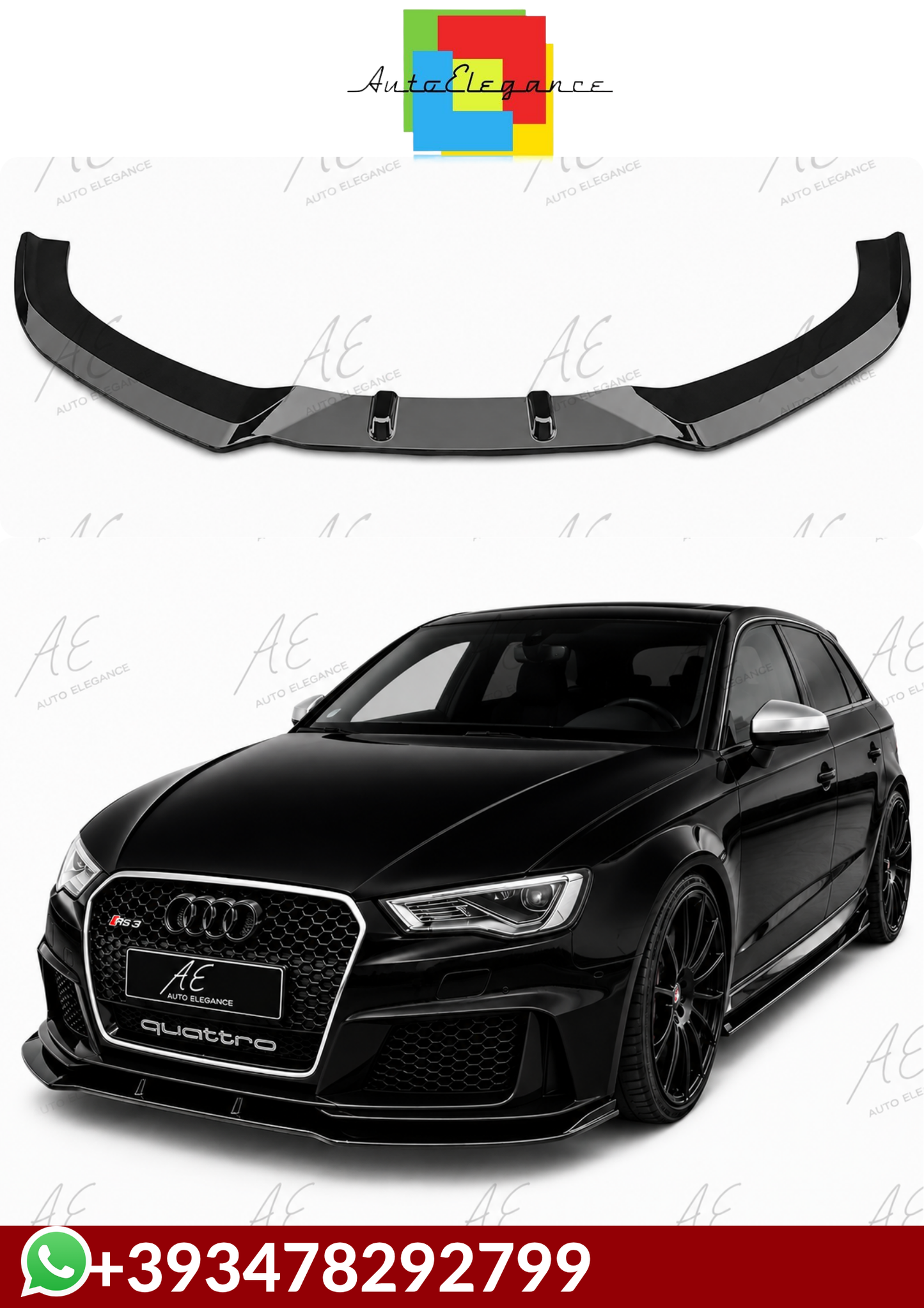 💕 SPLITTER    Audi A3 RS 8V SB 2012+💕