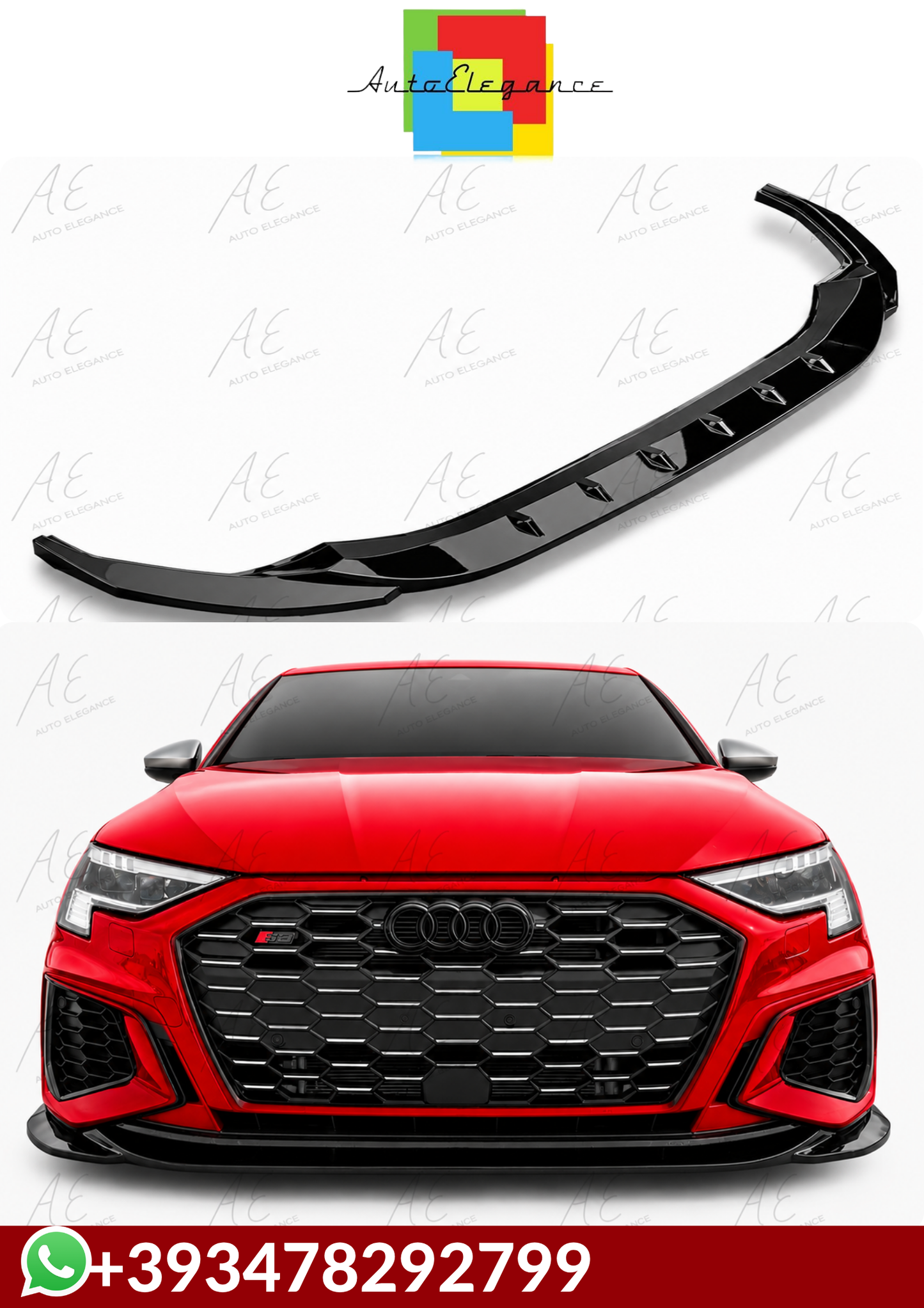 💕 SPLITTER    Audi A3 S3 8Y 2020+💕