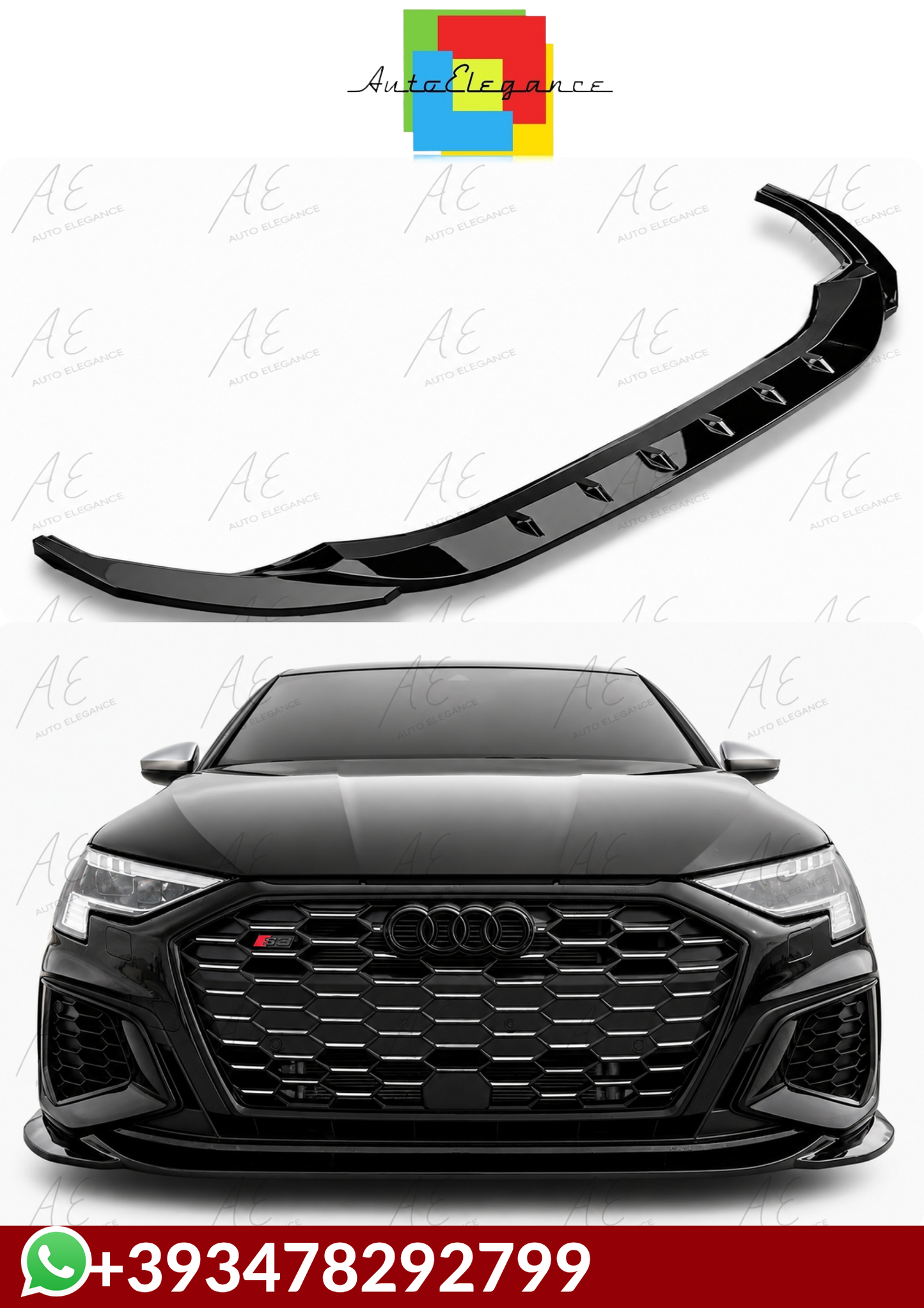 💕 SPLITTER    Audi A3 S3 8Y 2020+💕