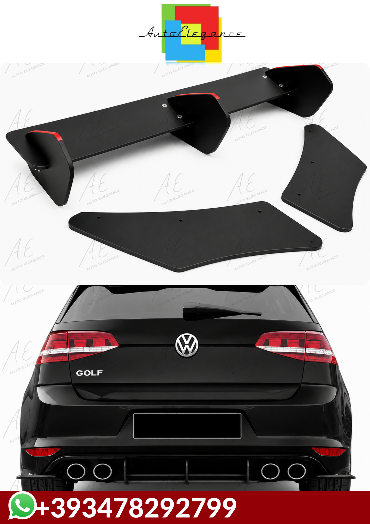 💕 DIFFUSOR    VW Golf Mk7 2012+💕