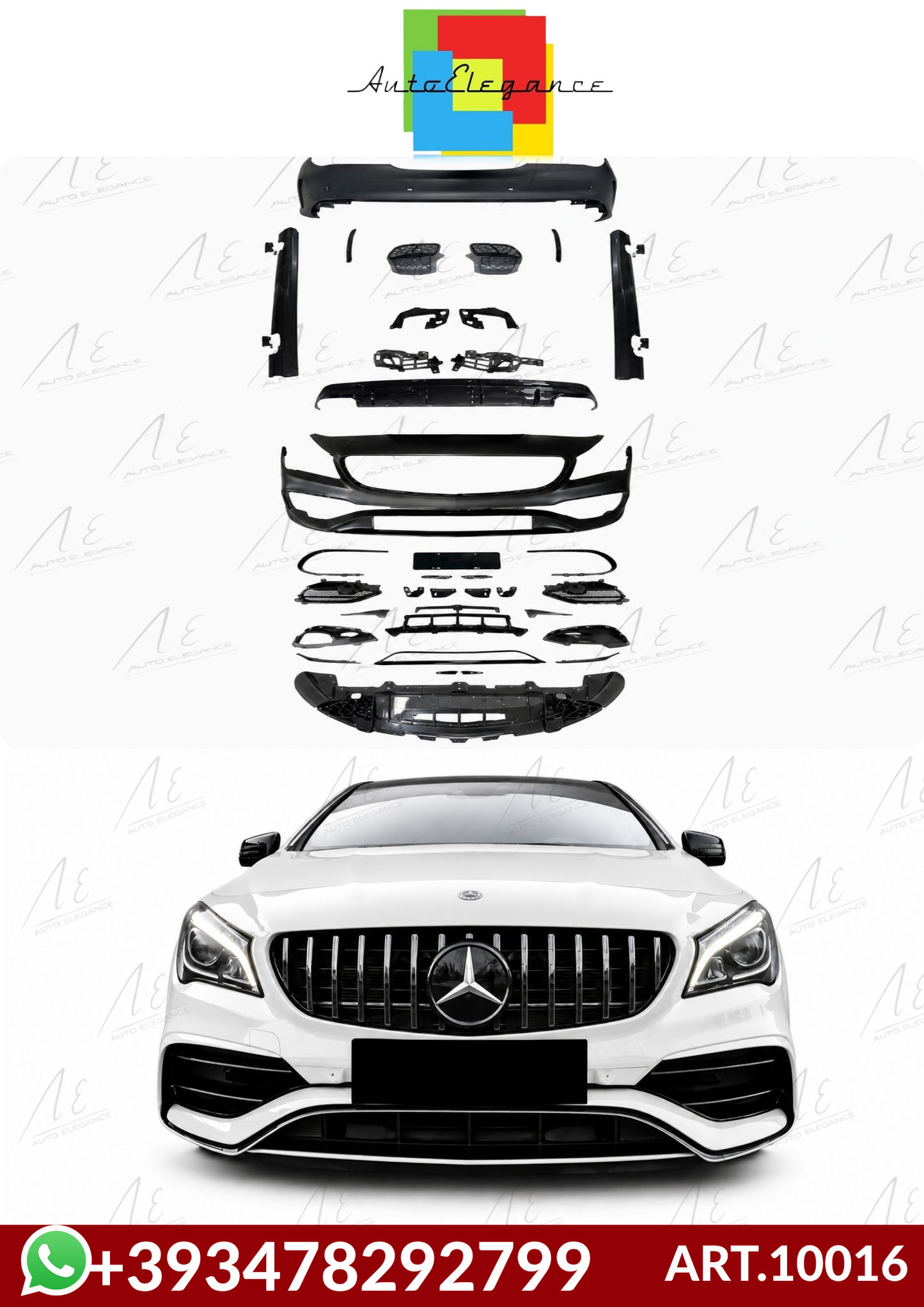 💕 ART.10016 Bodykit CLA 45 AMG Look for Mercedes CLA (C117) 13-19💕