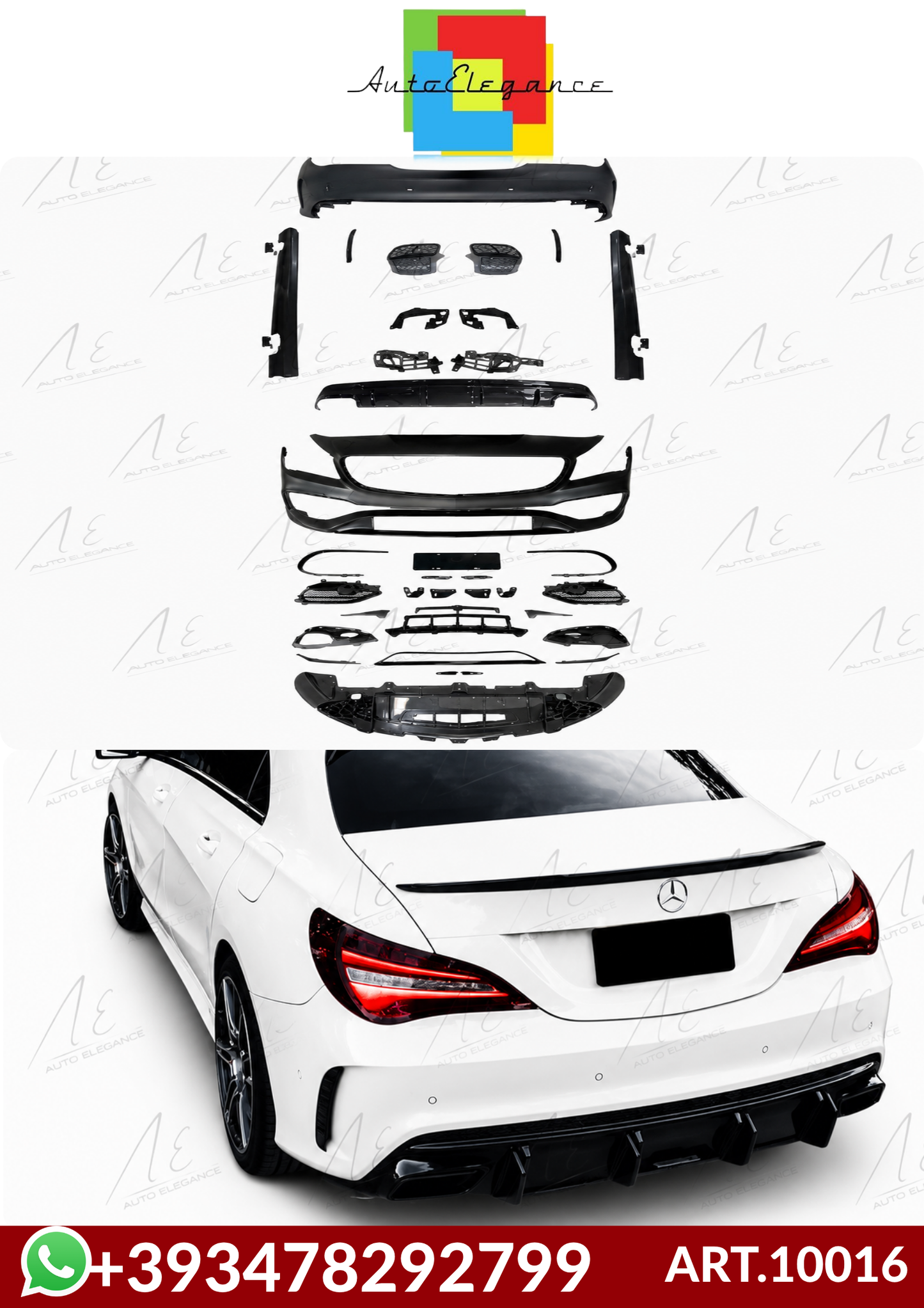 💕 ART.10016 Bodykit CLA 45 AMG Look for Mercedes CLA (C117) 13-19💕