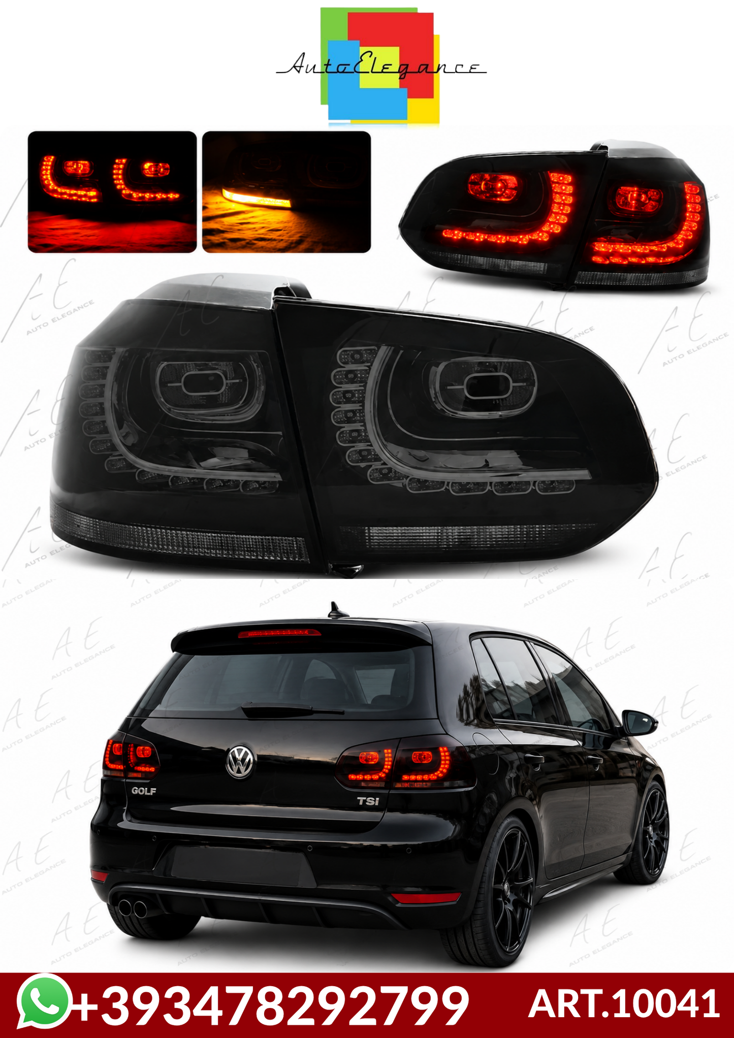 💕ART.10041 FARI POSTERIORI  VW GOLF 6 08-12 HATCHBACK💕