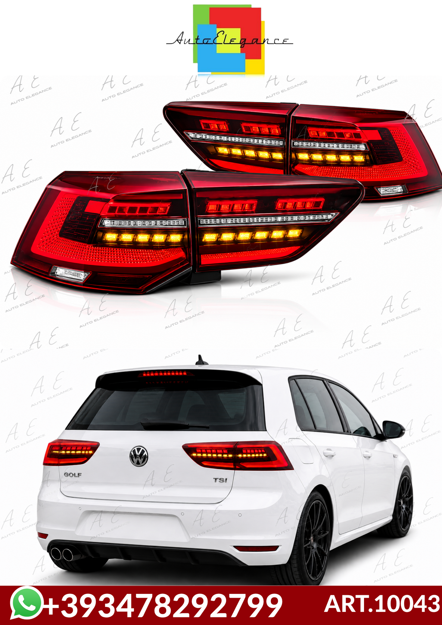 💕ART.10043 FARI POSTERIORI VW  GOLF 8 19-24 HATCHBACK  💕