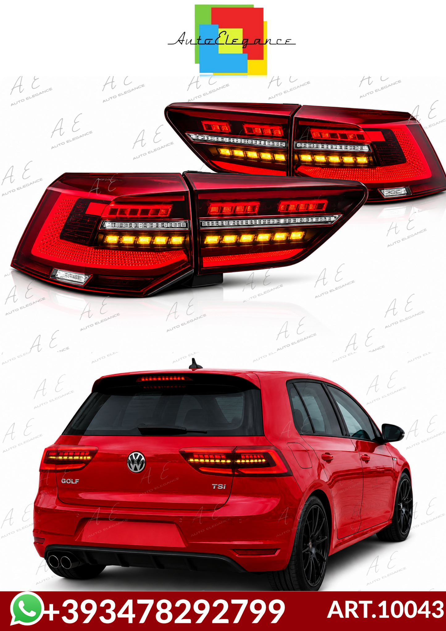 💕ART.10043 FARI POSTERIORI VW  GOLF 8 19-24 HATCHBACK  💕