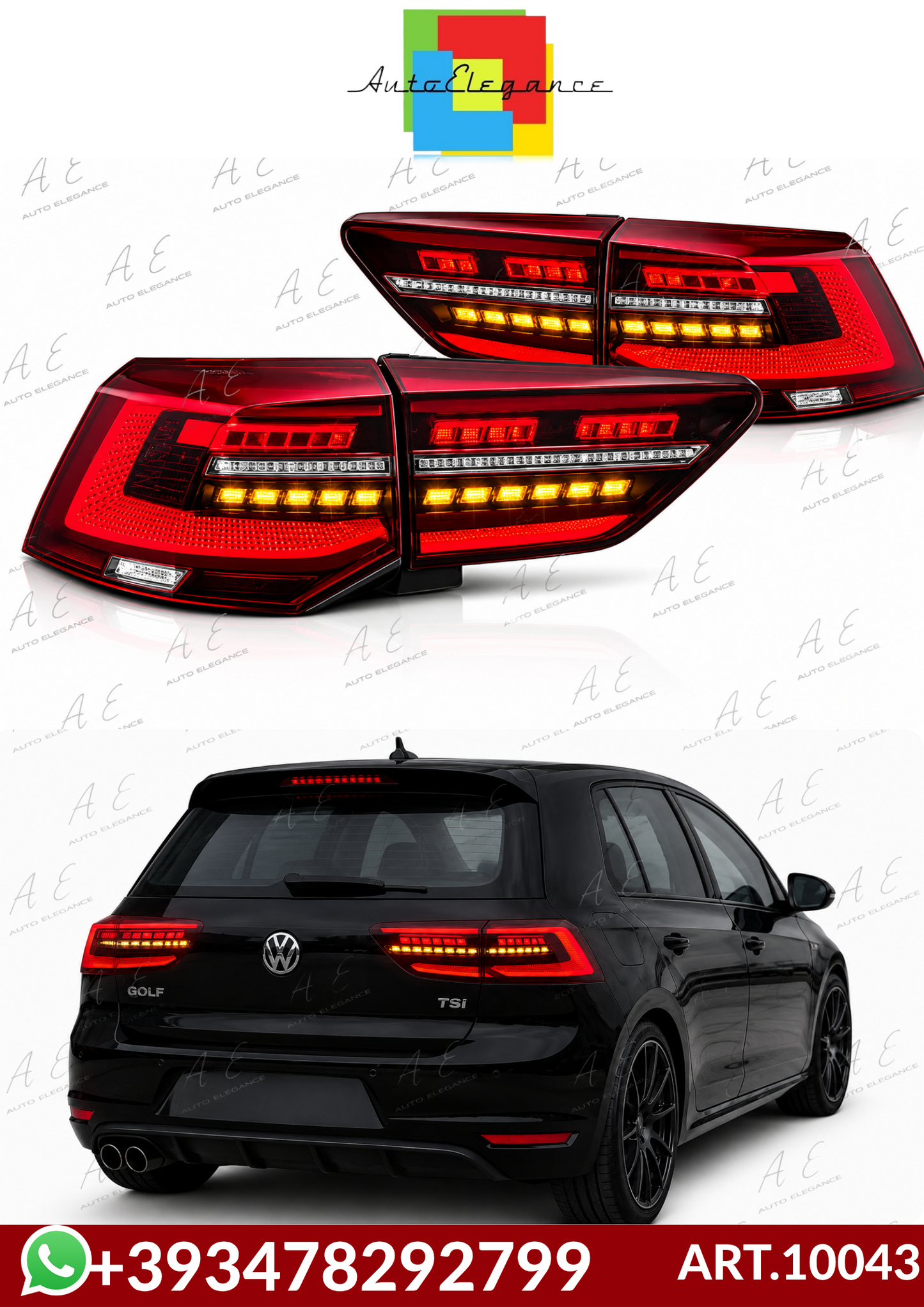 💕ART.10043 FARI POSTERIORI VW  GOLF 8 19-24 HATCHBACK  💕
