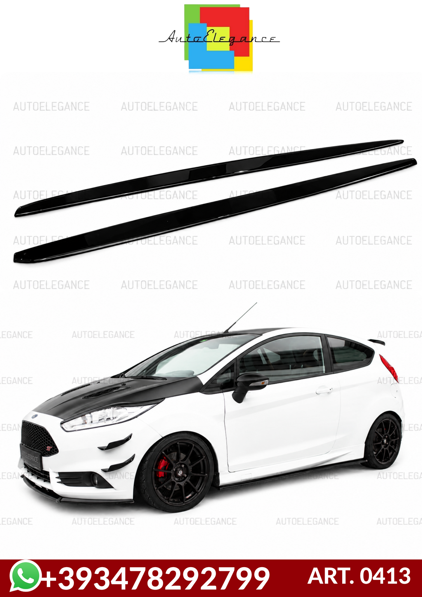💕 ART. 0413 SOTTO MINIGONNE 180CM FORD FIESTA MK7 -MK8 5 DOORS💕