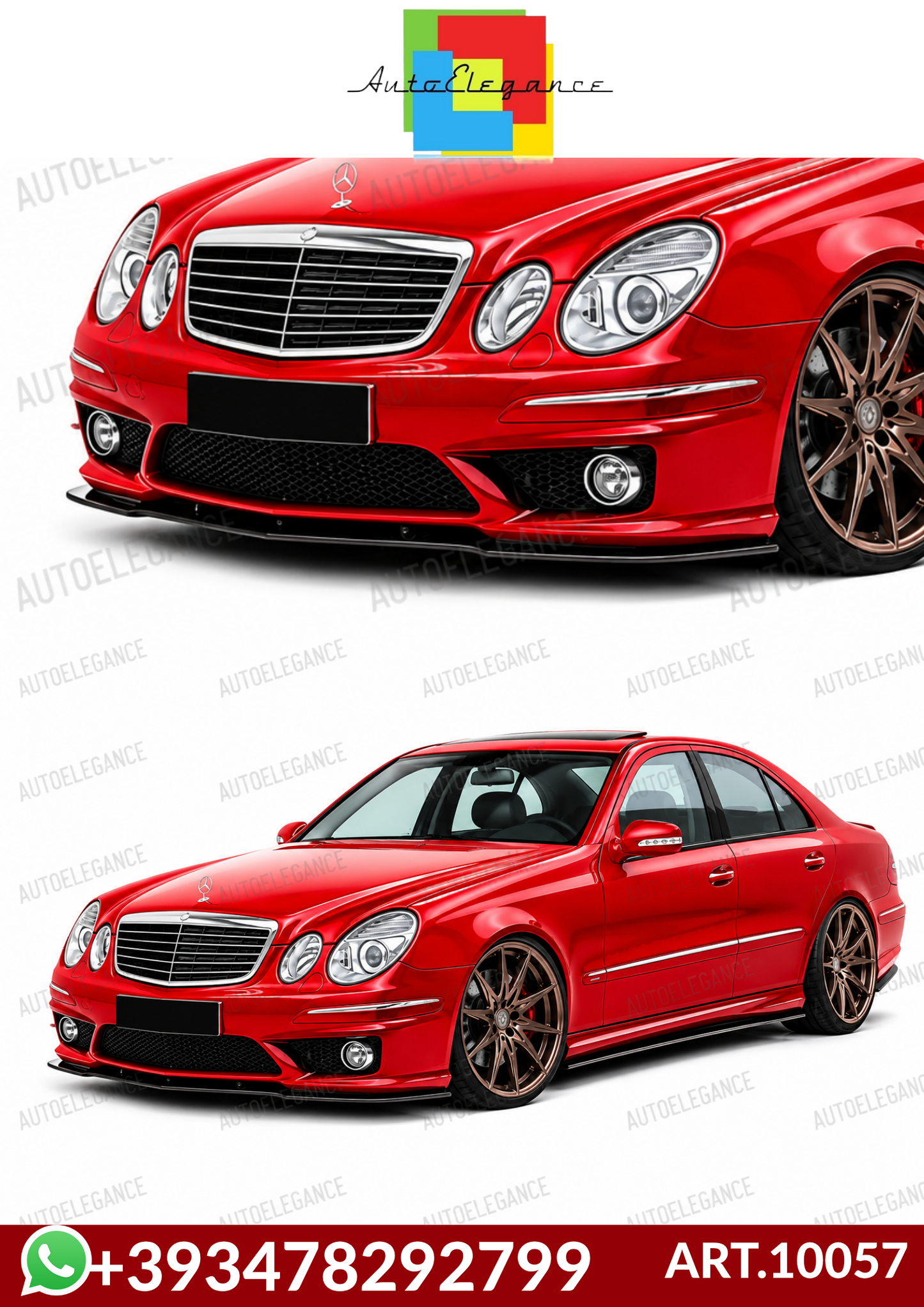 💕 ART.10057 SPLITTER MERCEDES  CLASSE E W211 AMG 2002-2009💕