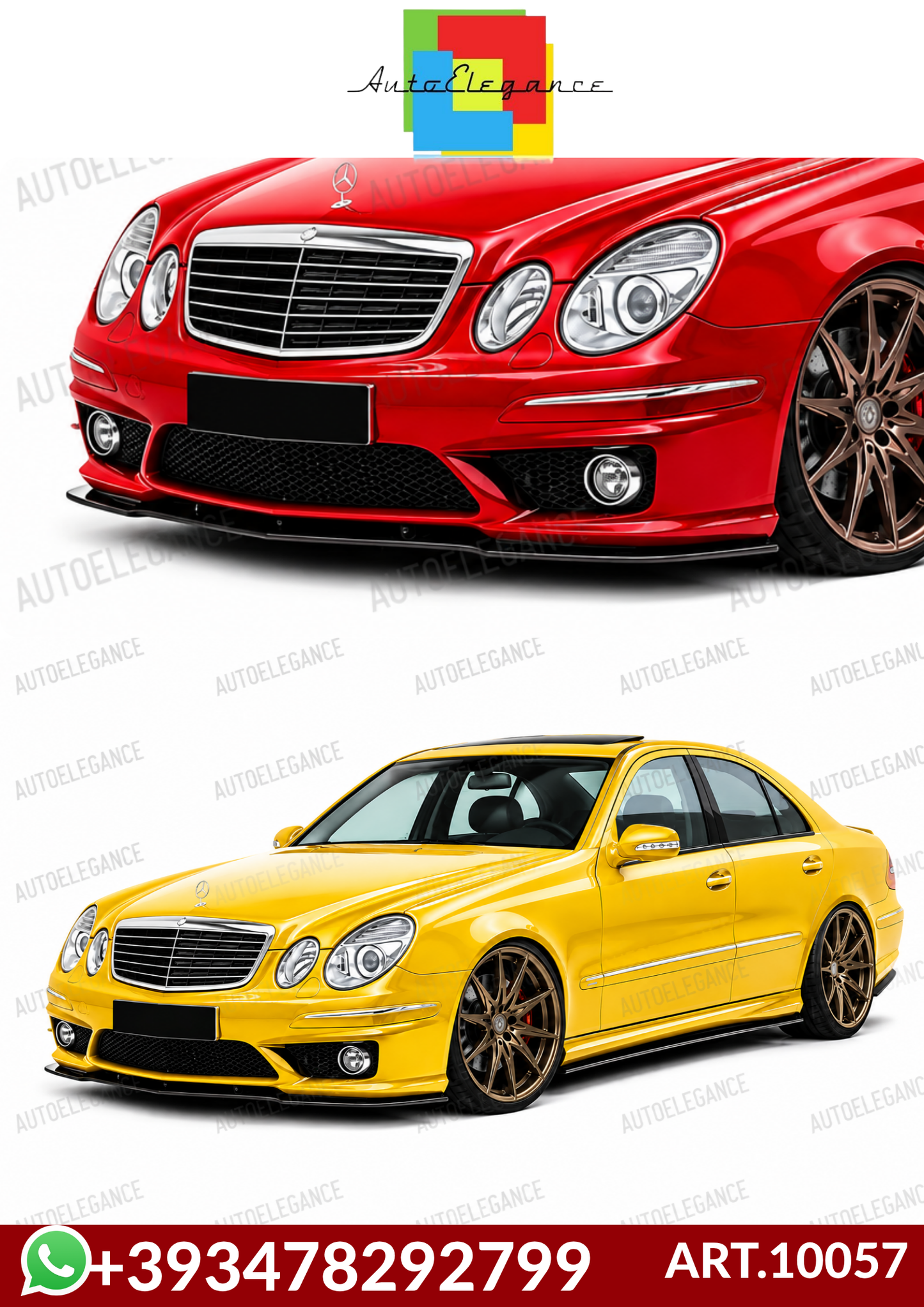 💕 ART.10057 SPLITTER MERCEDES  CLASSE E W211 AMG 2002-2009💕