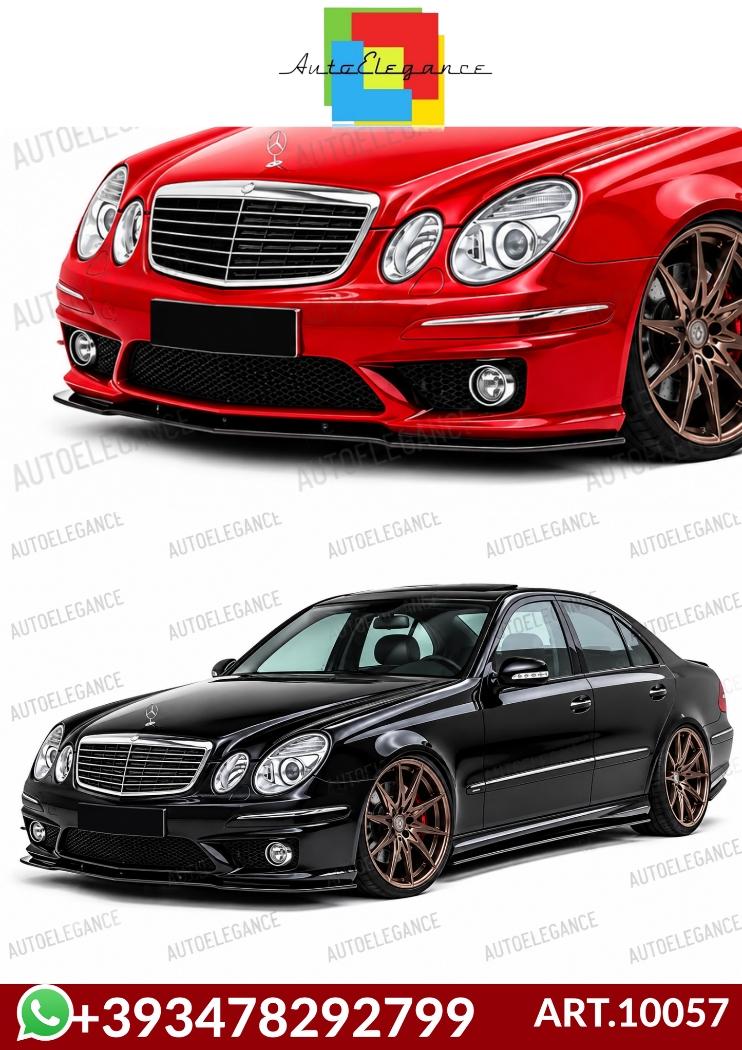 💕 ART.10057 SPLITTER MERCEDES  CLASSE E W211 AMG 2002-2009💕