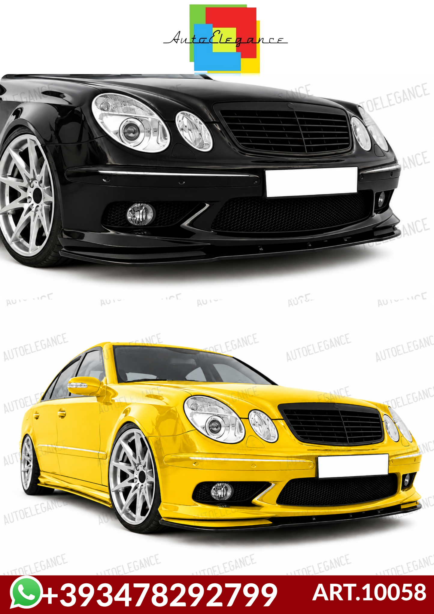 💕 ART.10058 SPLITTER  MERCEDES CLASSE E W211 AMG 2002-2009💕
