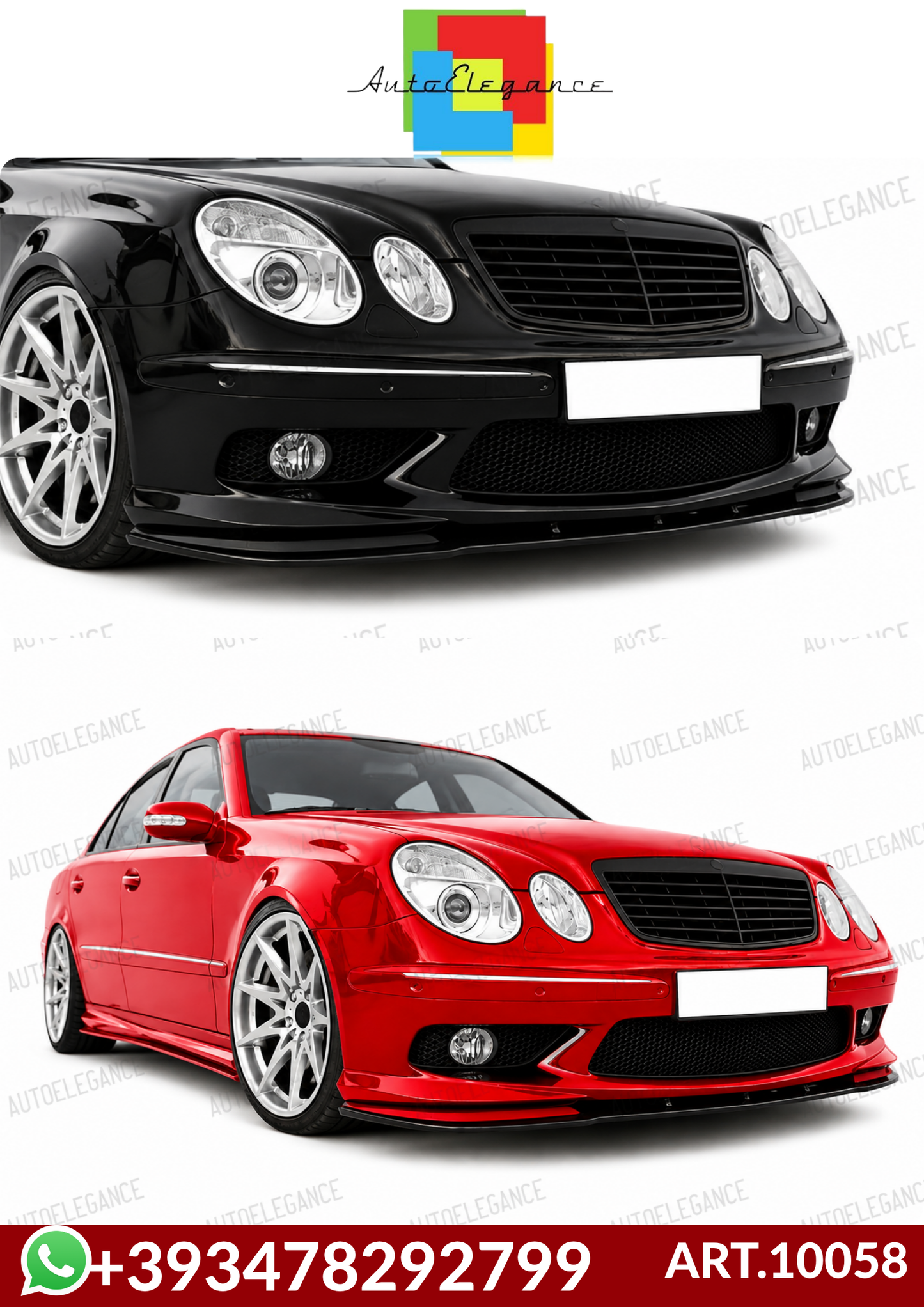 💕 ART.10058 SPLITTER  MERCEDES CLASSE E W211 AMG 2002-2009💕