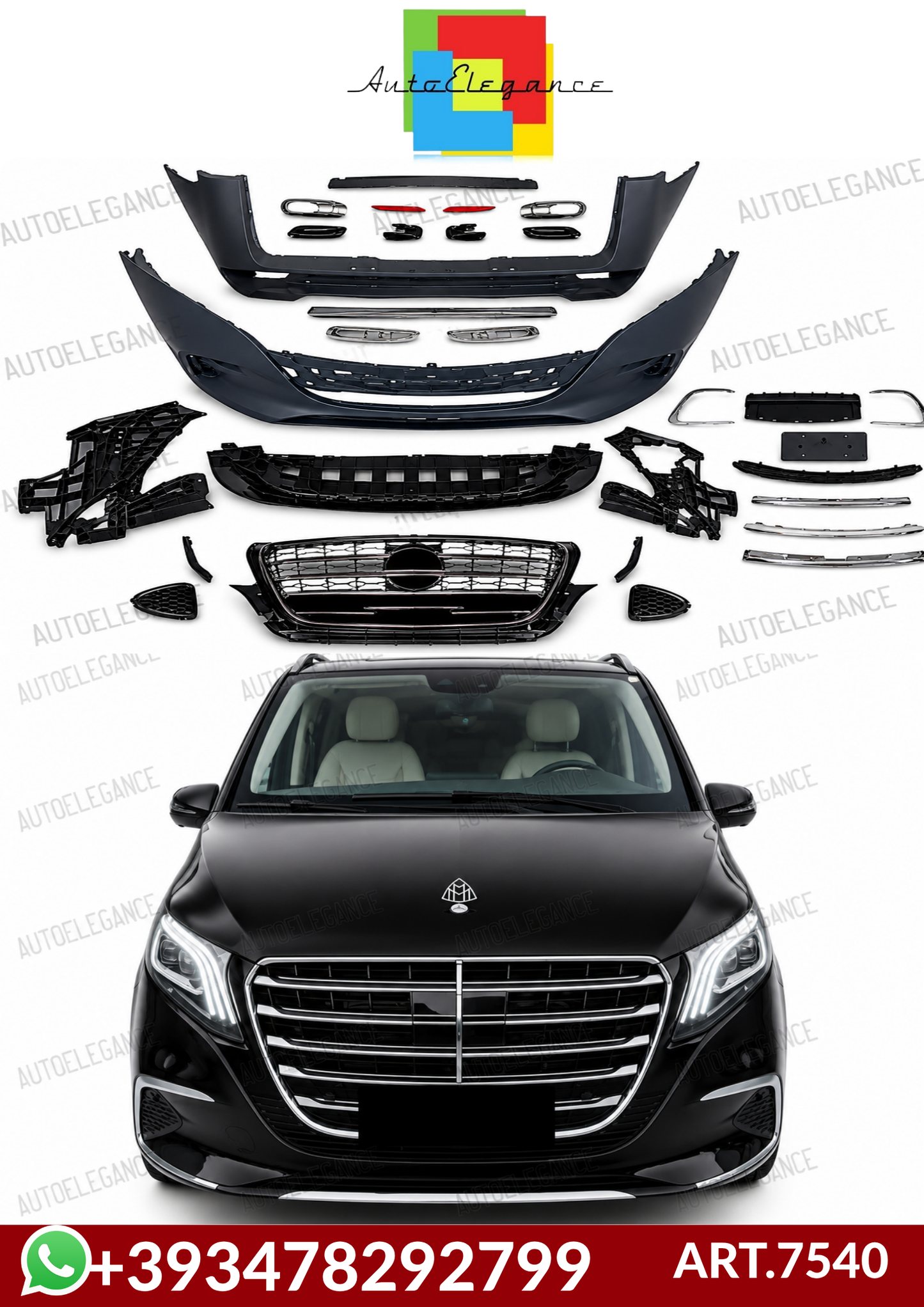 💕ART.7540 BODYKIT Mercedes Vito 2016-2020 W447 Look 2024 II💕