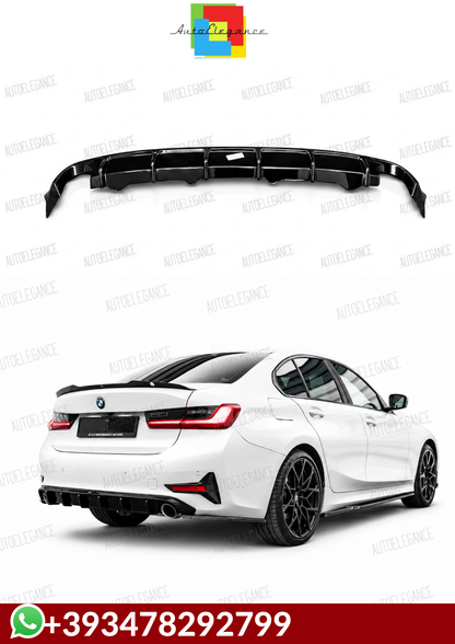 💕ART.1804 DIFFUSORE BMW SERIE 3 G20 G21 2018-2022 STANDARD NERO LUCIDO 💕