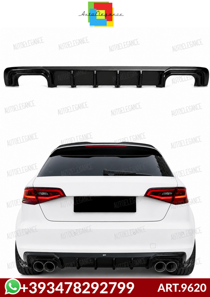💕ART.9620 Diffusore AUDI A3 8V Sportback 2013-2016 STANDARD NERO LUCIDO💕