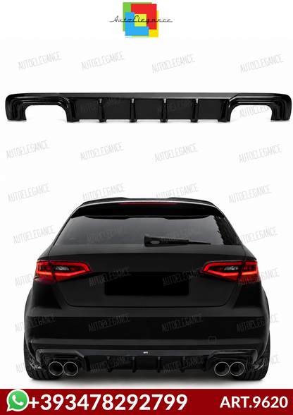 💕ART.9620 Diffusore AUDI A3 8V Sportback 2013-2016 STANDARD NERO LUCIDO💕