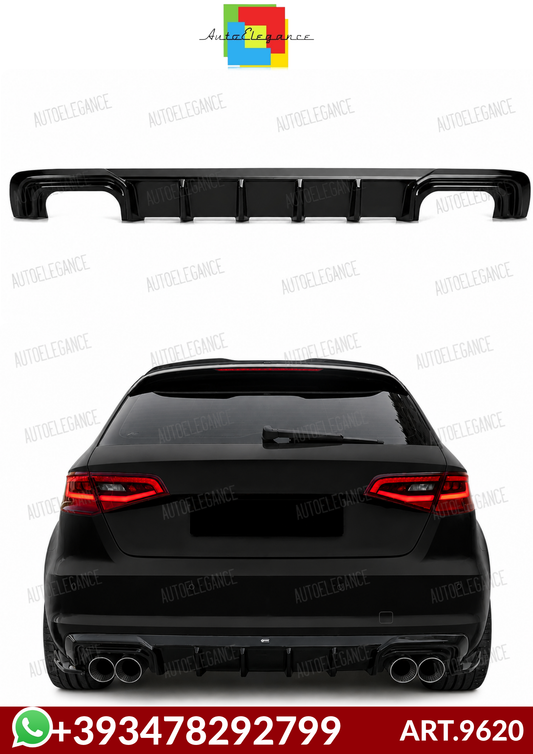 💕ART.9620 Diffusore AUDI A3 8V Sportback 2013-2016 STANDARD NERO LUCIDO💕