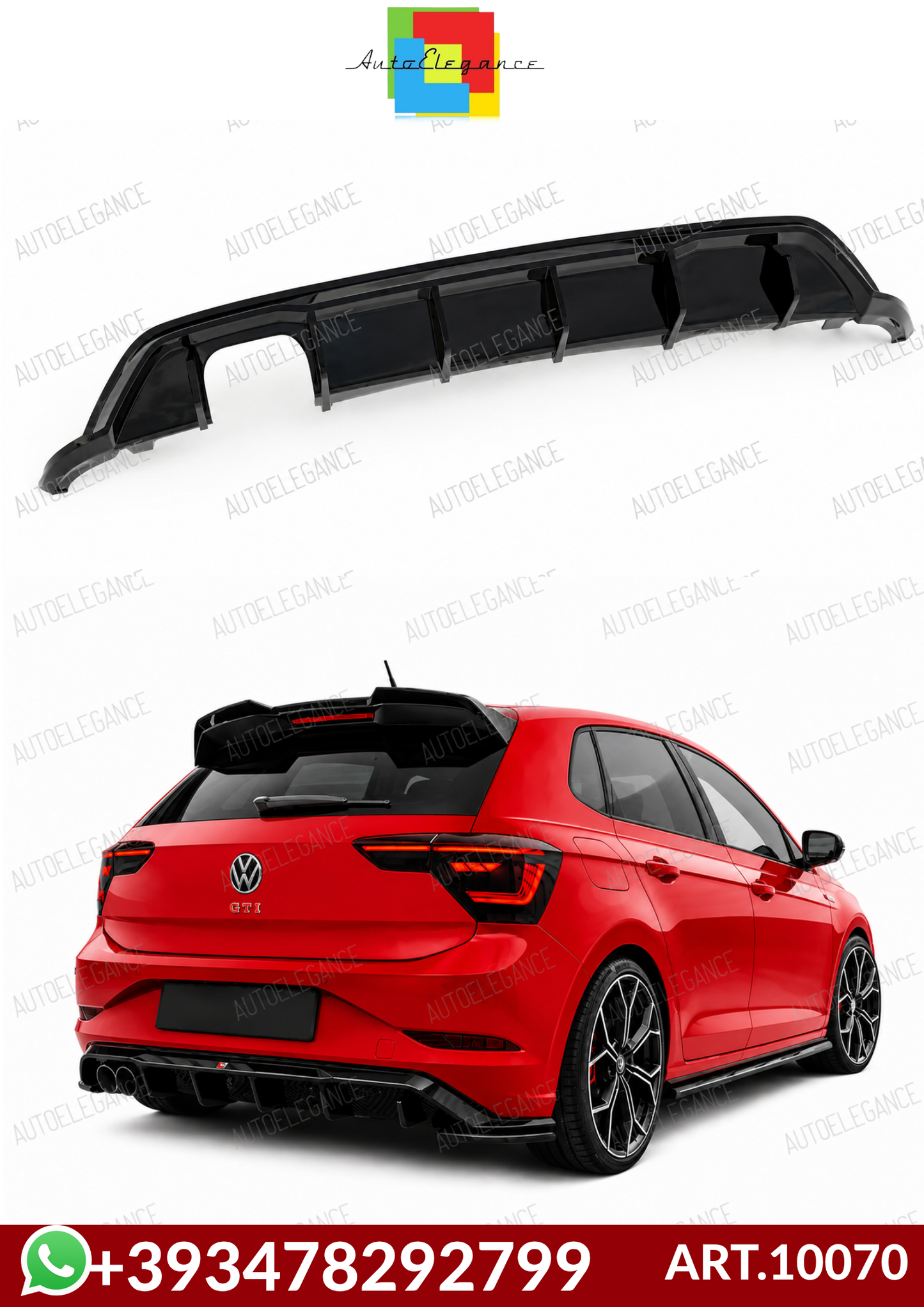 💕ART.10070  DIFFUSORI  Volkswagen Polo GTI Mk6 Facelift💕