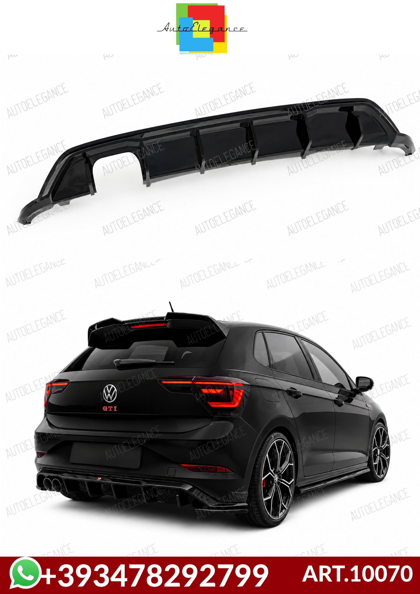 💕ART.10070  DIFFUSORI  Volkswagen Polo GTI Mk6 Facelift💕