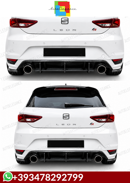 💕Splitter flap diffusore Seat Leon Mk3 2012+ 💕