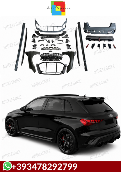 💕ART.10071 BODYKIT Audi A3 2019-2024 8Y Sportback Look RS3 2025 💕