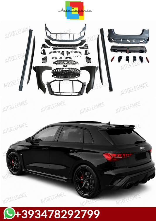 💕ART.10071 BODYKIT Audi A3 2019-2024 8Y Sportback Look RS3 2025 💕