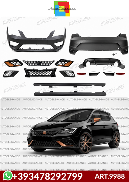 💕ART.9988 Bodykit Seat Leon 2018+ 5 porte Look Cupra💕
