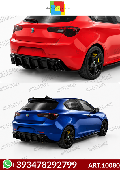 💕ART.10080  Diffusore nero lucido per alfa romeo giulietta   💕