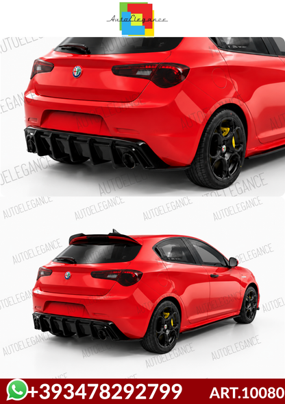 💕ART.10080  Diffusore nero lucido per alfa romeo giulietta   💕