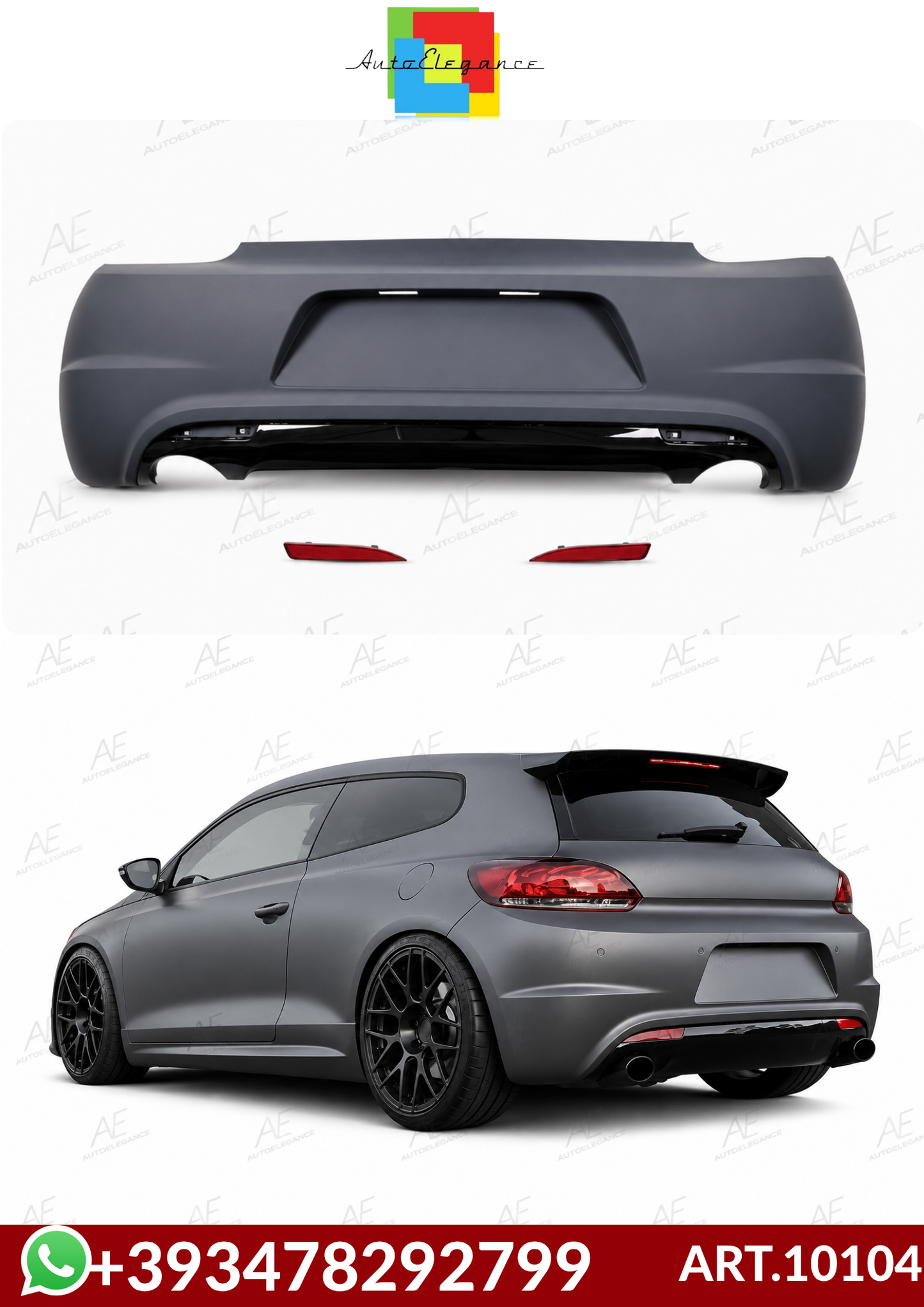 💕ART.10104 PARAURTI  POSTERIORI  VW Scirocco III (2008-2014)💕
