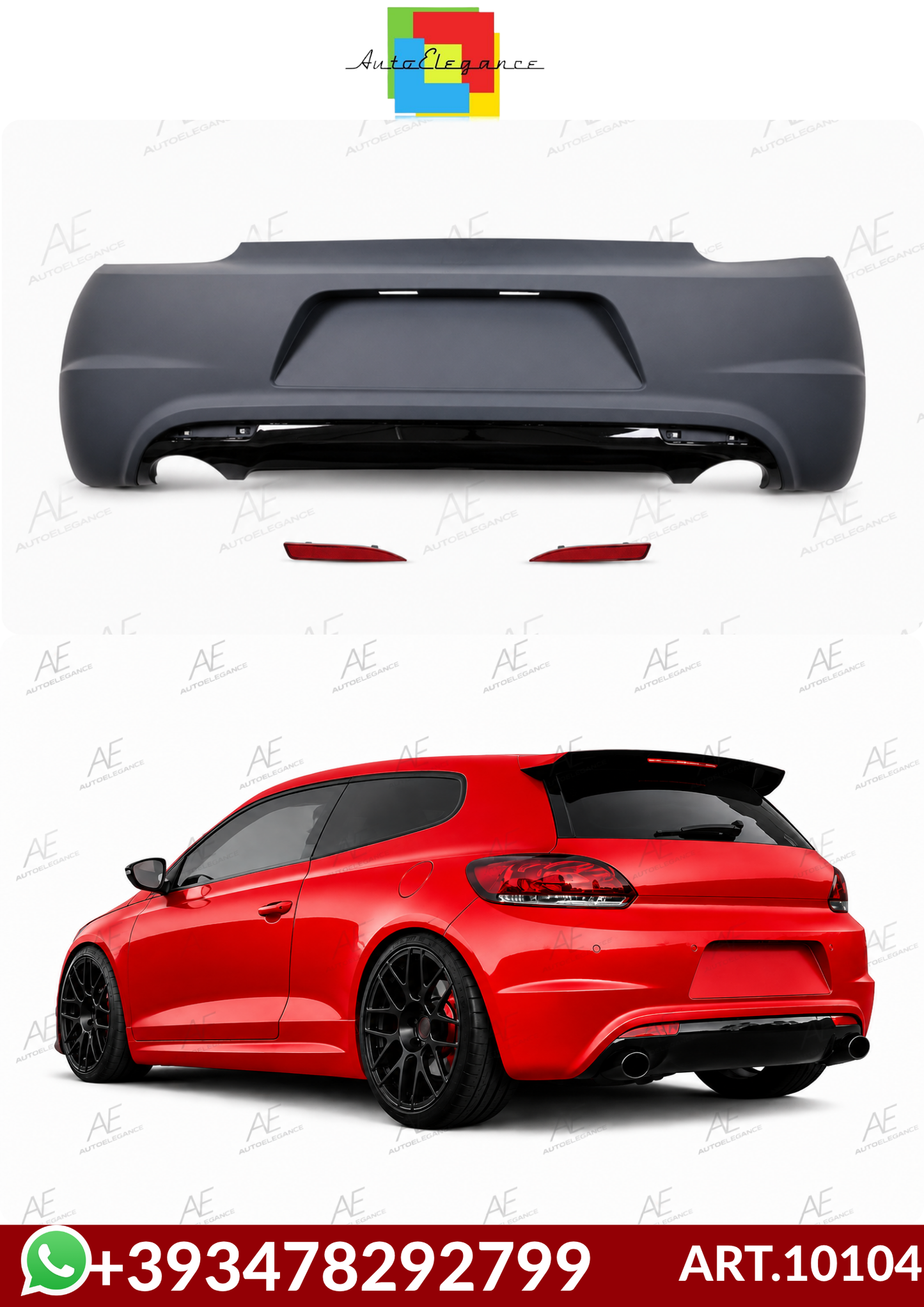💕ART.10104 PARAURTI  POSTERIORI  VW Scirocco III (2008-2014)💕