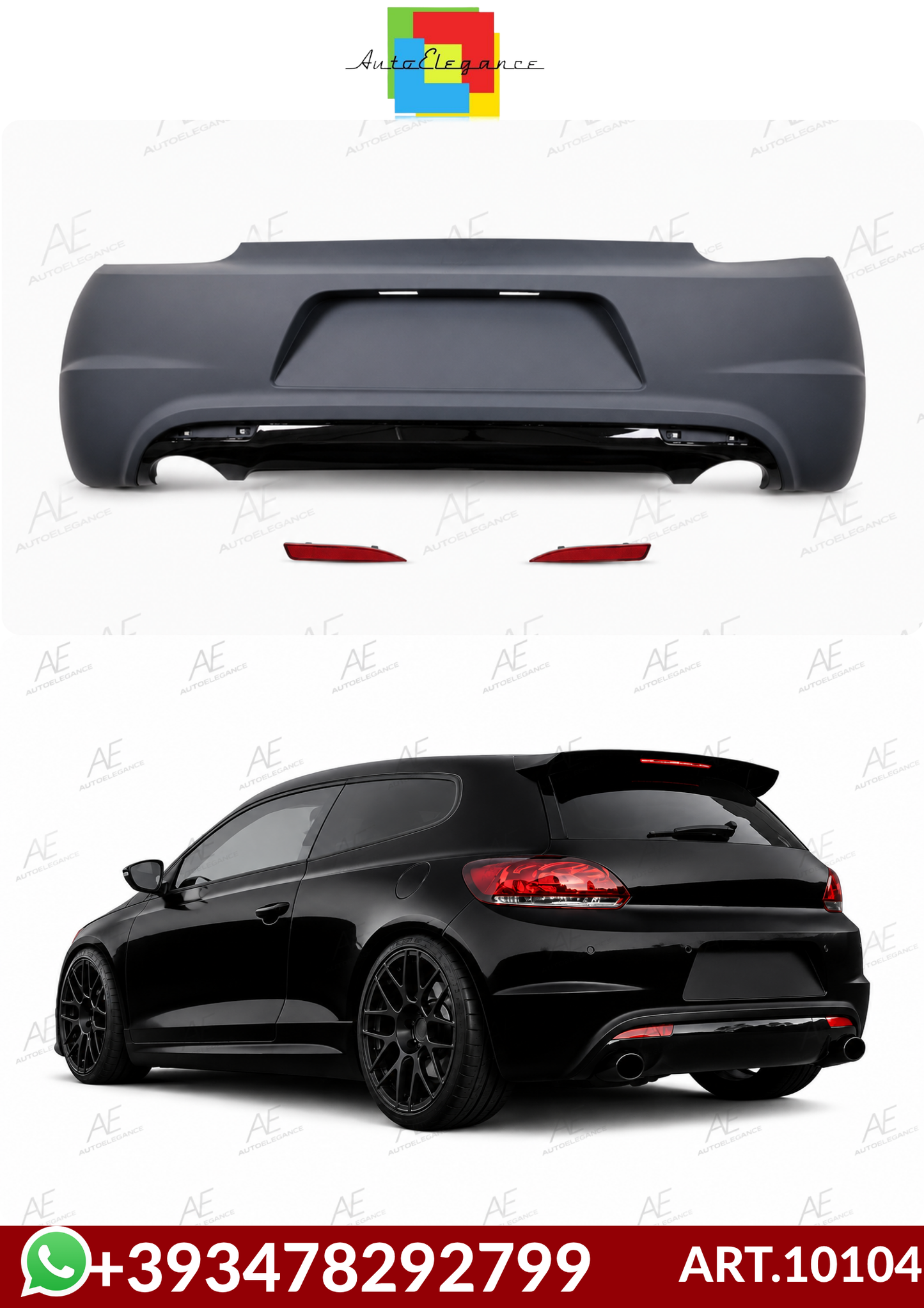 💕ART.10104 PARAURTI  POSTERIORI  VW Scirocco III (2008-2014)💕
