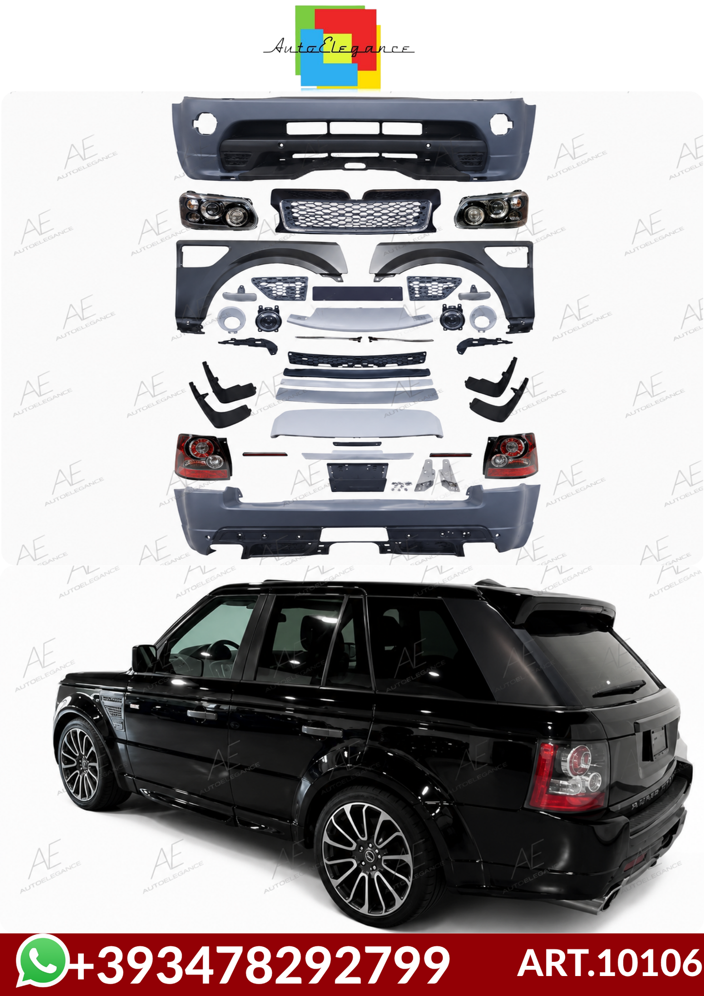 💕ART.10106 BODYKIT Range Rover Sport L320 05-12 Facelift 2010+Look Autobiogra💕