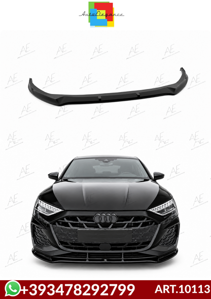 💕ART.10113 SPLITTER  Audi S3 / A3 S-Line 8Y Facelift NERO  LUCIDO💕