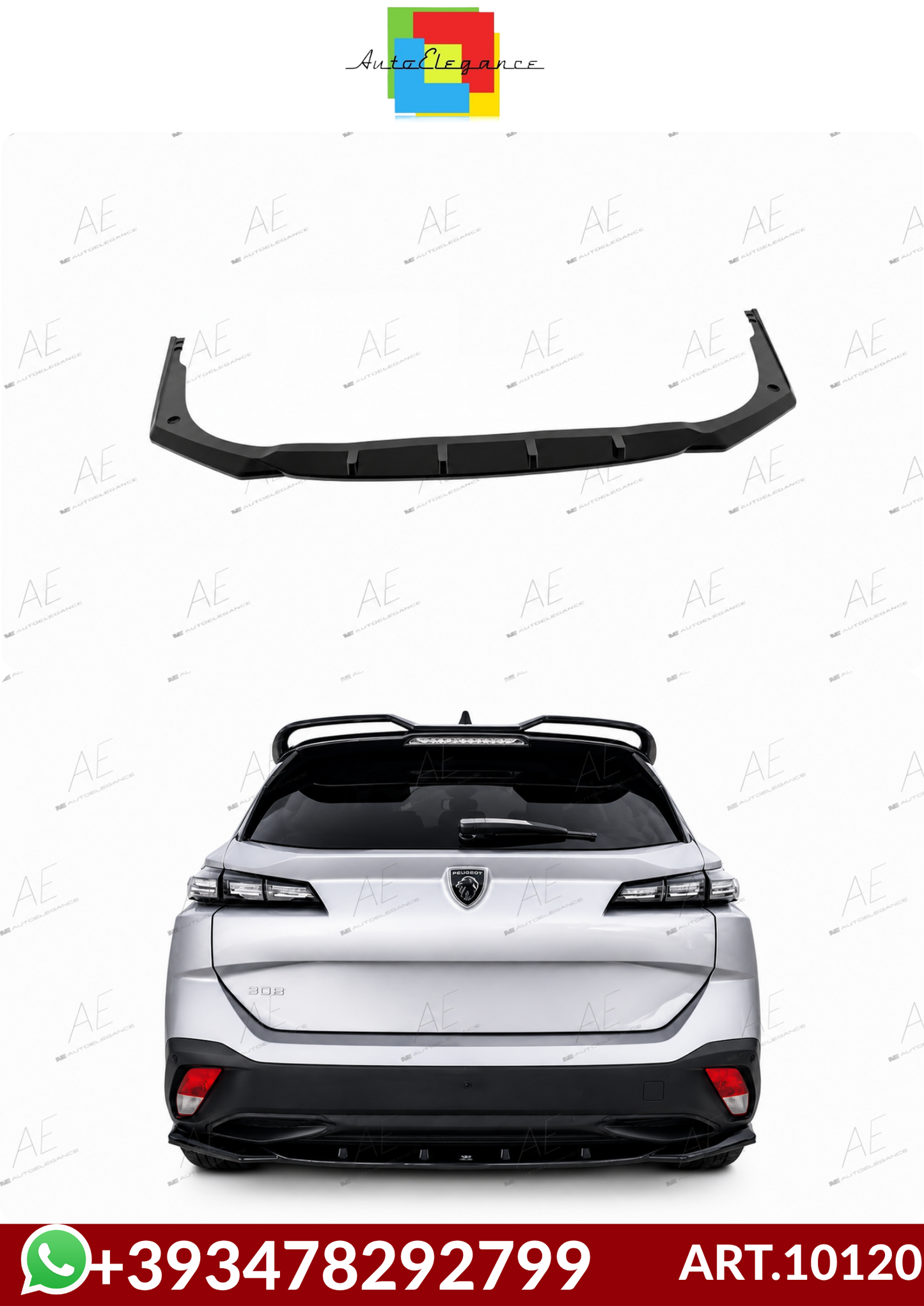 💕ART.10120 SPLITTER POSTERIORI  Peugeot 308 SW Mk3💕
