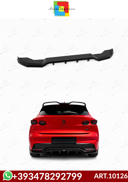 💕ART.10126 SPLITTER POSTRIORI  Renault Clio Mk6 NERO LUCIDO💕