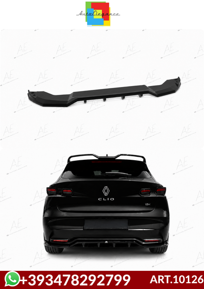💕ART.10126 SPLITTER POSTRIORI  Renault Clio Mk6 NERO LUCIDO💕
