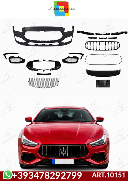 💕ART.10151   PARAURTI ANTERIORE MASERATI   QUATTROPORTE 13- LOOK TROFEO💕