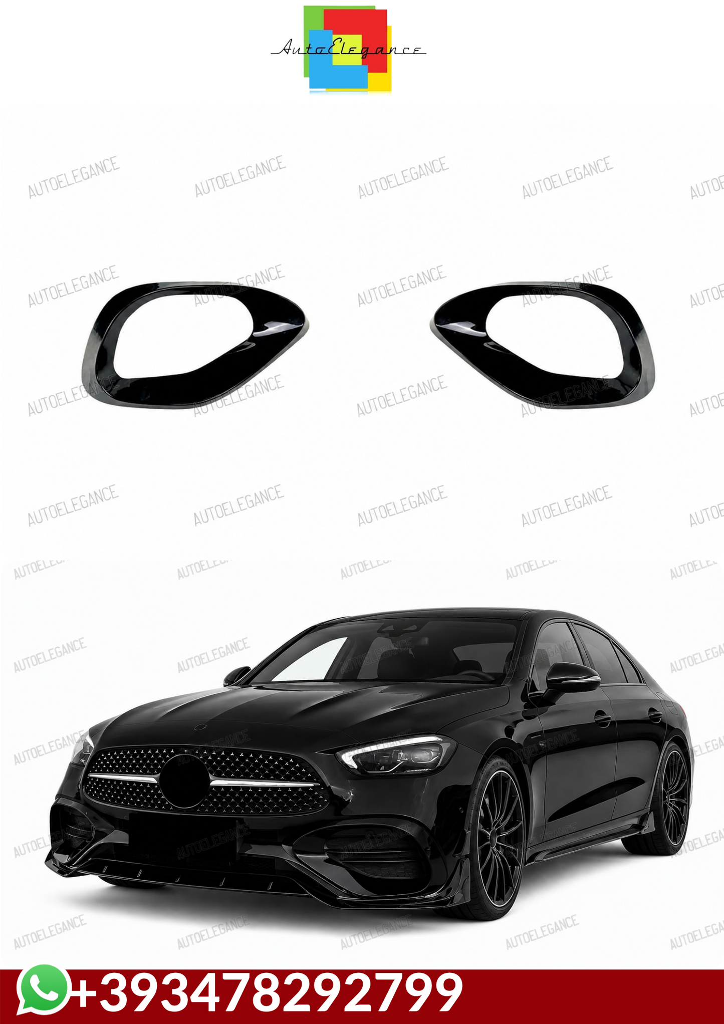 💕COPERTURA FENDINEBBIA ANTERIORE MERCEDES CLASSE C W206 💕